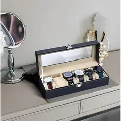 OEM - Organizador de Relojes 6 Compartimientos Portarelojes Exhibidor
