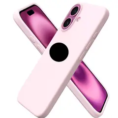 CASE - Case de Silicona Para Iphone 16 - Rosa