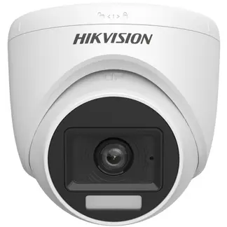 Hikvision - Camara Hikvision fija tipo torreta para interiores con audio luz e híbrido inteligente 3K DS-2CE76K
