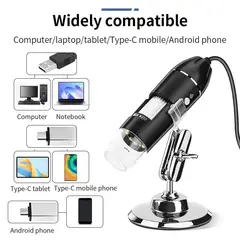 GENERICO - Microscopio Digital Portatil USB 1600X  "3 EN 1"