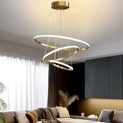 CEMLIGHTING - Lámpara Colgante Harmony Golden Luz Cálida+Blanca+Intermedia