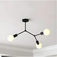 GENERICO - Lámpara Colgante Vintage Black