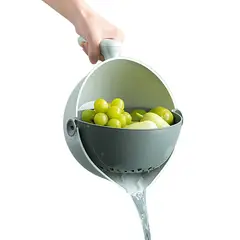 GENERICO - Escurridor minimalista giratoria 2 en 1 - Verde