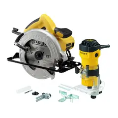 STANLEY - Fresasdora de palma 550w + sierra circular 7141600w