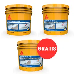 SIKA - Pack 3 x 2 Sikafill Techo 5 gris x 4lt