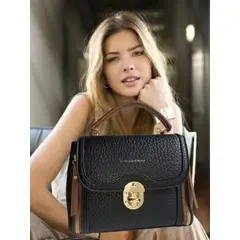 GENERICO - CARTERA BOLSO DE MANO MORRAL TOTE BAG QUENIA NEGRO