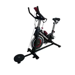 RISUTIMPORT - Bicicleta Spinning Volante De 15 Kg Con Ligas Y Disco
