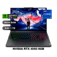LENOVO - Laptop LEGION PRO 5 16IRX9 I9-14900HX, 16GB, SSD1TB, RTX4060 8GB, 16, 83DF00HQLM
