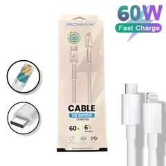 ROMAX - Cable para iPhone Carga Rápida USB - C a Lightning