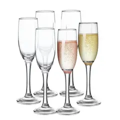 OEM - Copa de Champaña 180ml Copas de Cristal x 6