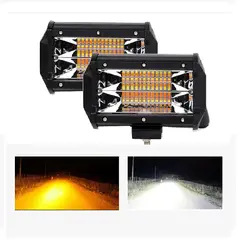 GENERICO - Par Faros Led Tipo Barra 24 L 72w Dually Doble Color Niebla