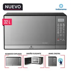 INDURAMA - Horno Microondas MWI-32TNEP Negro