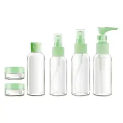 HYGGE - Set de 6 Frascos Pulverizador Contenedor de Aseo para Viaje