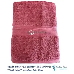 LA BELLOTA - Toalla Baño "Gold Label" 560 grs/m2 "La Bellota" 75×140cm - Palo Rosa