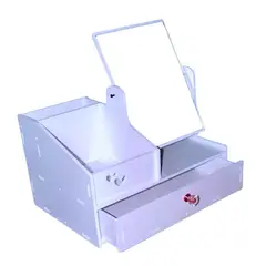 GENERICO - Organizador de maquillaje o multiusos corazón - cuadrado