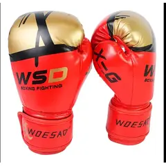 GENERICO - Guante De Box Profesional 14 Onzas WSD rojo Fitness