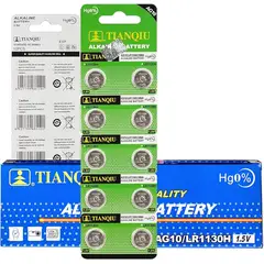 GENERICO - 200 Pilas Ag10 / Lr1130 MARCA TIANQIU (20 BLISTER X 10 UNID)