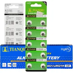 GENERICO - 200 Pilas Ag1 / Lr621H MARCA TIANQIU (20 BLISTER X 10 UNID)