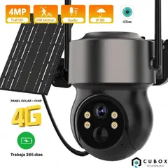 OEM - Camara de Seguridad con Chip y Panel Solar 4MP