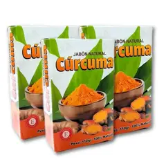 GENERICO - 3 Jabón de Cúrcuma Natural 330g