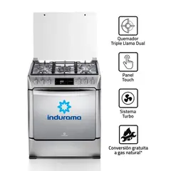 INDURAMA - Cocina a Gas 5 Quemadores MONTECARLO ZAFIRO Croma