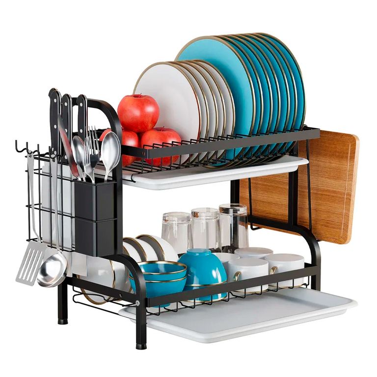 Secador Escurridor de Platos de 2 niveles Moderno Organizador