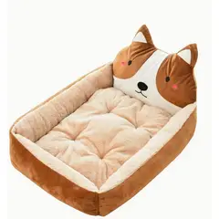 GENERICO - CAMA MASCOTA ZORRITO MARRÓN L