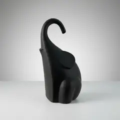 CONCEPTS LIFE - Adorno Elefante Moderno Negro 11x09x19 cm