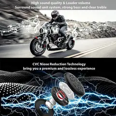 FREEDCONN - Auriculares KY Casco Motocicleta BLUETOOTH 5.2