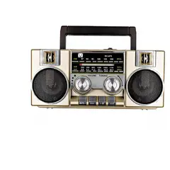 GENERICO - Radio Portatil AM FM Retro Vintage Parlante Bluetooth
