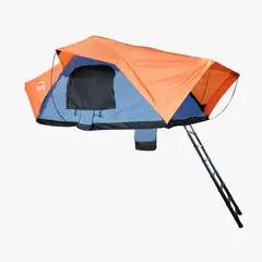 TERRA FORCE - Carpa de Techo Ranco 2-3 Personas Base Azul - Cubierta Naranja