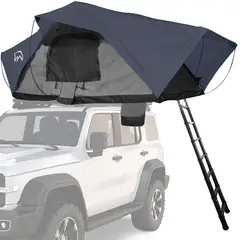 TERRA FORCE - Carpa de Techo Ranco 2-3 Personas Base Gris - Cubierta Azul