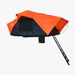 TERRA FORCE - Carpa de Techo Ranco 3-4 Personas Base Negro - Cubierta Naranja