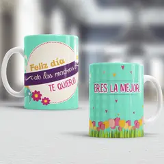 GENERICO - Taza de loza con diseño Día de la Madre 11oz