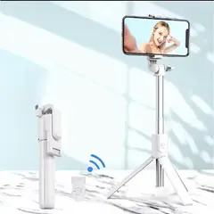 GENERICO - Tripode y Palo Selfie Con Bluetooth Inalambrico