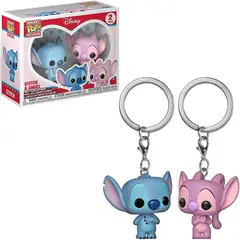 FUNKO - Llavero POP Stitch & Angel 2pack - Disney Lilo & Stitch