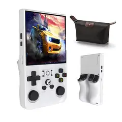 OVOTOUMI - Consola Portatil Retro Game R36S Pro 64GB Blanco y Estuche