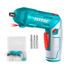 TOTAL TOOLS - Destornillador Atornillador Inalámbrico 4v Total Tsdli04425 Color Turquesa