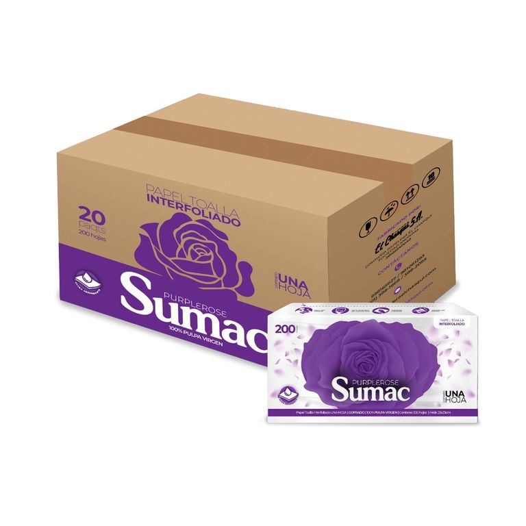 Caja de Papel Toalla Interfoliado Sumac x 20 unidades