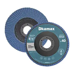 DKAMAX - Pack x10 discos flap de zirconia 4 1 / 2 " grano P40