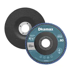 DKAMAX - Pack x10 discos flap de zirconia 4 1 / 2 " grano P80
