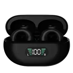 DANWEILE - Auriculares inalámbricos con clip LeTV J03 TWS Bluetooth 53 Negro