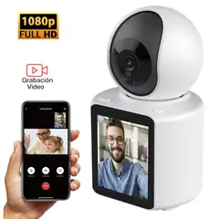 GENERICO - Cámara para Videollamada con Pantalla y Visión Nocturna Full HD