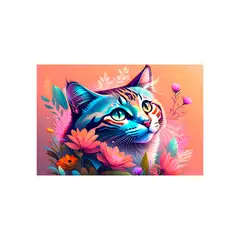 MAKA - DIAMOND PAINTING BLOSSOM CAT 20X30CM