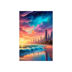 MAKA - DIAMOND PAINTING SUNSET BEACH 20X30CM