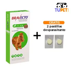 BRAVECTO - Antipulgas Para Perro Masticable 10 - 20 Kg