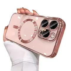 PERU IMPORTACIONES - CASE IPHONE 16 PRO MAX PROTECTOR CAMARA ROSA