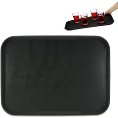 GENERICO - Azafate antideslizante bandeja 45x35 cm negro
