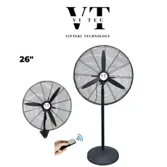 GENERICO - VENTILADOR INDUSTRIAL 2 EN 1 - 26" CON CONTROL REMOTO NUEVO