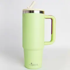 WECOOL - Mug Térmico Premium Verde 30oz Antiderrame Uso Diario y Viajes